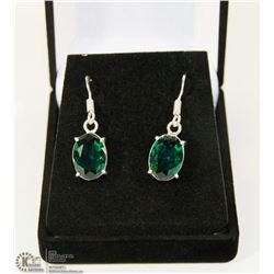 GREEN APATITE GEMSTONE EARRINGS