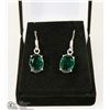 Image 1 : GREEN APATITE GEMSTONE EARRINGS