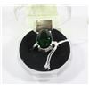 Image 1 : #97-CHROME DIOPSIDE GEMSTONE RING