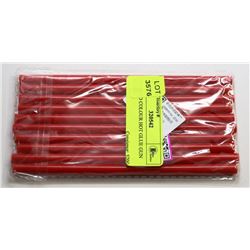 10PC RED COLOUR HOT GLUE GUN STICKS