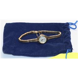 CARAVELLE BY BULOVA GOLD TONE  WATCH-WORKING