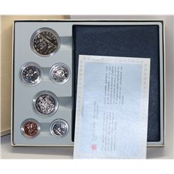 1986 CANADIAN 6 COIN SPECIMEN COIN SET WITH COA