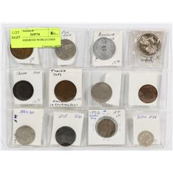 LOT OF ASSORTED WORLD COINS