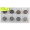 Image 1 : LOT OF 8 CANADIAN VOYAGER DOLLAR COINS,