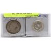Image 1 : LOT OF 2 CANADIAN COINS INCLUDING 1894 SILVER HALF
