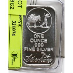 SILVER TOWNE 1-OZ .999 SILVER BAR