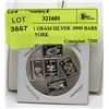 Image 1 : LOT OF 5- 1 GRAM SILVER .9999 BARS INCL NEW YORK