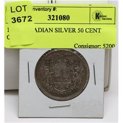 1944 CANADIAN SILVER 50 CENT COIN
