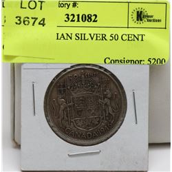 1946 CANADIAN SILVER 50 CENT COIN