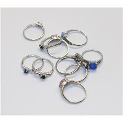 LOT OF 10 FASHION RINGS