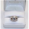 Image 1 : .925 SILVER RING W/7 CUBIC ZIRCONIA