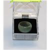 Image 1 : JADE RING - APPROX SIZE 8.5