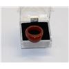 Image 1 : CARNELIAN STONE RING - APPROX SIZE 9.5