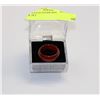 Image 1 : CARNELIAN STONE RING - APPROX SIZE 10.5