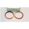 Image 1 : PAIR OF JADE BANGLES -  YOUTH/CHILDRENS SIZE