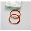 Image 1 : PAIR OF JADE BANGLES -  YOUTH/CHILDRENS SIZE