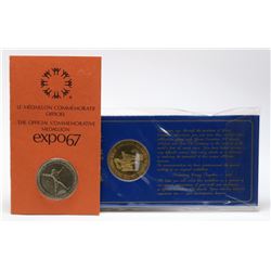 TWO CANADA HISTORIC COLLECTOR MEDALLIONS.