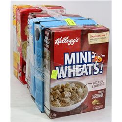 8 BOXES OF ASSORTED CEREAL