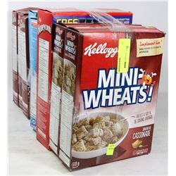 8 BOXES OF ASSORTED CEREAL