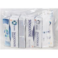 BAG OF SENSODYNE TOOTHPASTE