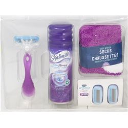 SCHICK WOMENS SHAVING KIT - PURPLE