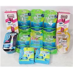 BAG OF ASSORTED WOMENS RAZORS