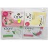 Image 1 : 12 BARS OF ASSORTED DOVE AND OLAY SOAP