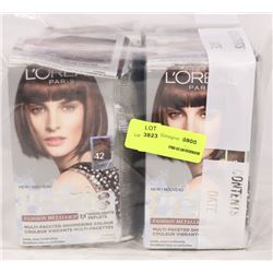4 PACKS OF LOREAL FERIA CHROME PLUM HAIR DYE