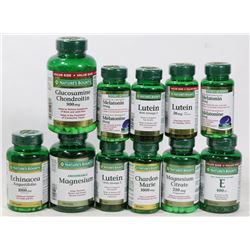 BAG OF NATURE'S BOUNTY ASSORTED VITAMINS