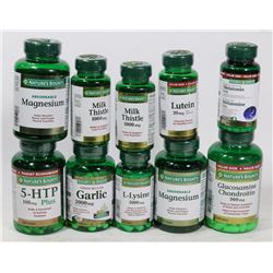 BAG OF NATURE'S BOUNTY ASSORTED VITAMINS