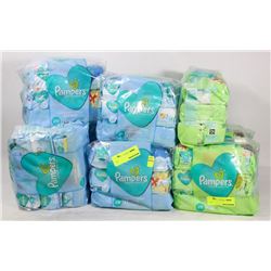 9 PACKAGES OF PAMPERS BABY WIPES - 216 WIPES/PACK