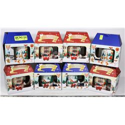 LOT OF 8 COZY COCOA SETS WITH CHRISTMAS CUP