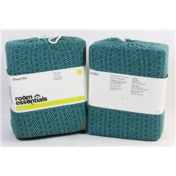 LOT OF TWO ROOM ESSENTIALS TWIN XL SHEET SETS