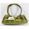 Image 1 : GREEN SNAKESKIN STYLE HANDBAG