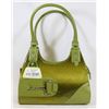 Image 1 : GREEN SNAKESKIN STYLE HANDBAG