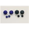 Image 1 : 2 PAIRS OF NEW "DOUBLE THE FUN" SPARKLE BALLS STUD