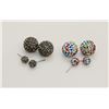 Image 1 : 2 PAIRS OF NEW "DOUBLE THE FUN" SPARKLE BALLS STUD