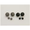 Image 1 : 2 PAIRS OF NEW "DOUBLE THE FUN" SPARKLE BALLS STUD