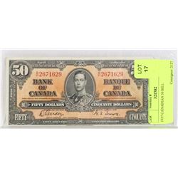 1937 CANADIAN 50 BILL