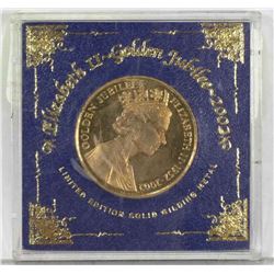 LIMITED EDITION ELIZABETH II GOLD JUBILEE COIN