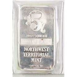NORTHWEST TERRITORIAL MINT 5 TROY OUNCE, .999