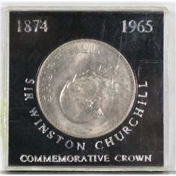 COMMEMORTIVE WINSTON CHURCHILL COIN IN CASE