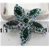 Image 1 : VINTAGE ESTATE COLORFUL RHINESTONE STARFISH BROACH