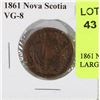 Image 1 : 1861 NOVA SCOTIA QUEEN VICTORIA LARGE CENT.