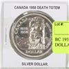 Image 1 : BC 1958 DEATH TOTEM SILVER DOLLAR.