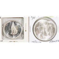 LOT OF 2 CANADIAN COINS INCLUDING 1967 50 CENT