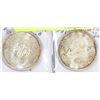 Image 1 : LOT OF 2 CANADIAN 1 DOLLAR COINS, INCLUDING 1964