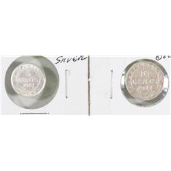 1941 AND 1917 NEWFOUNDLAND NICKEL  AND DIME