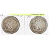 Image 1 : LOT OF 2 USA SILVER HALF DOLLARS, INCLUDING