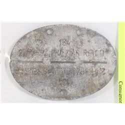 NAZI SS DOG TAG, SS DYR DAS REICH